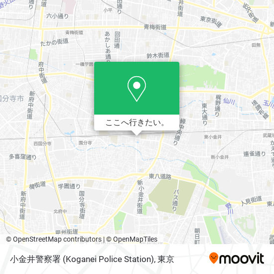 小金井警察署 (Koganei Police Station)地図