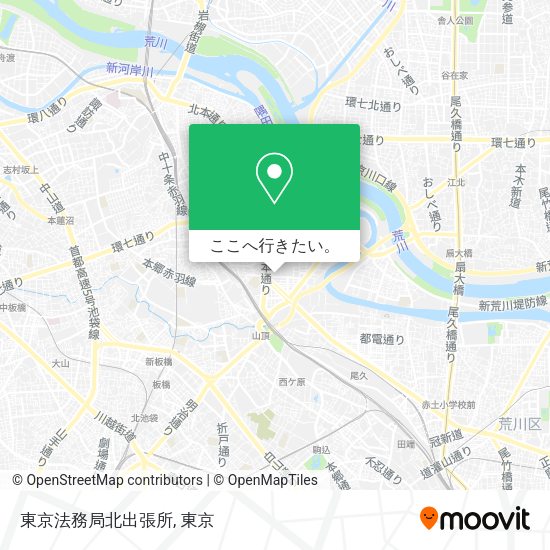 東京法務局北出張所地図