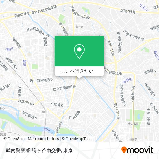 武南警察署 鳩ヶ谷南交番地図