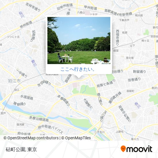 砧町公園地図