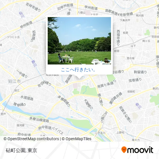 砧町公園地図