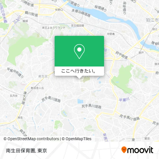 南生田保育園地図