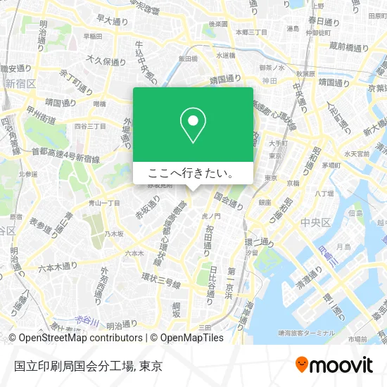 国立印刷局国会分工場地図