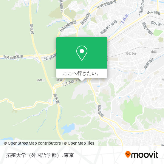 拓殖大学（外国語学部）地図