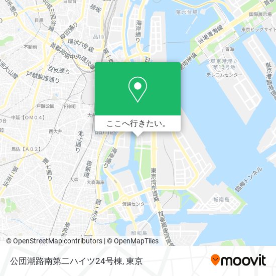 公団潮路南第二ハイツ24号棟地図