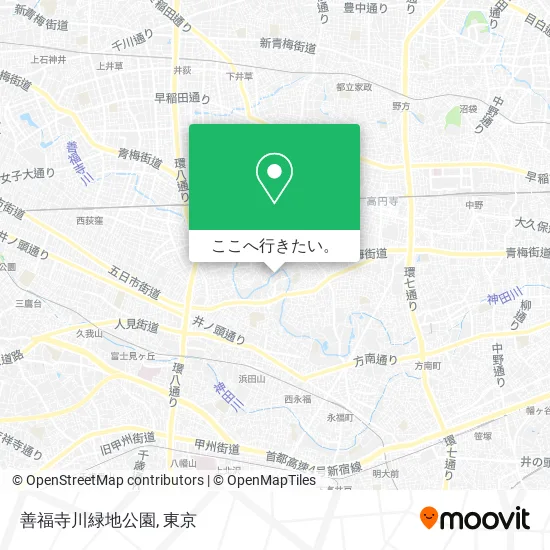 善福寺川緑地公園地図