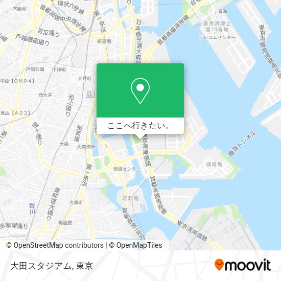 大田スタジアム地図