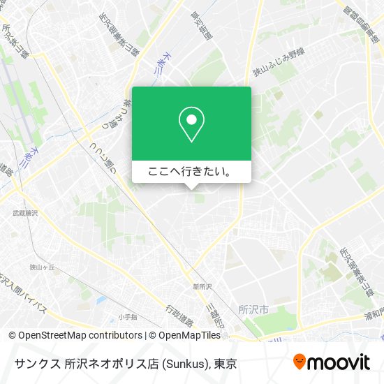 サンクス 所沢ネオポリス店 (Sunkus)地図