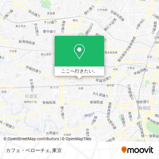 カフェ・ベローチェ地図