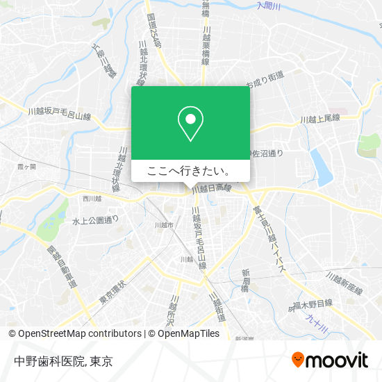 中野歯科医院地図
