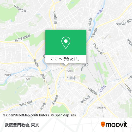 武蔵豊岡教会地図