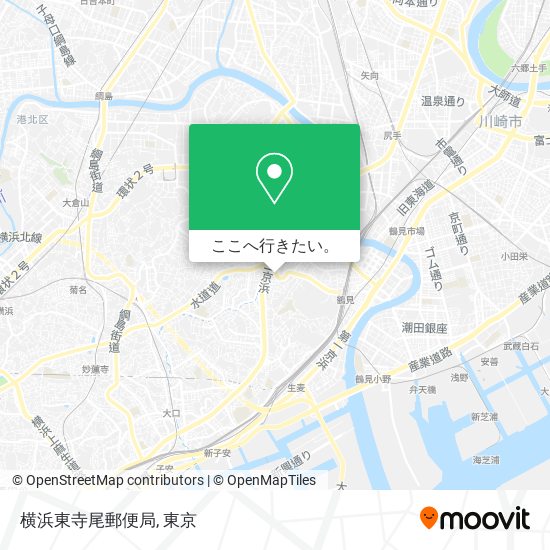 横浜東寺尾郵便局地図
