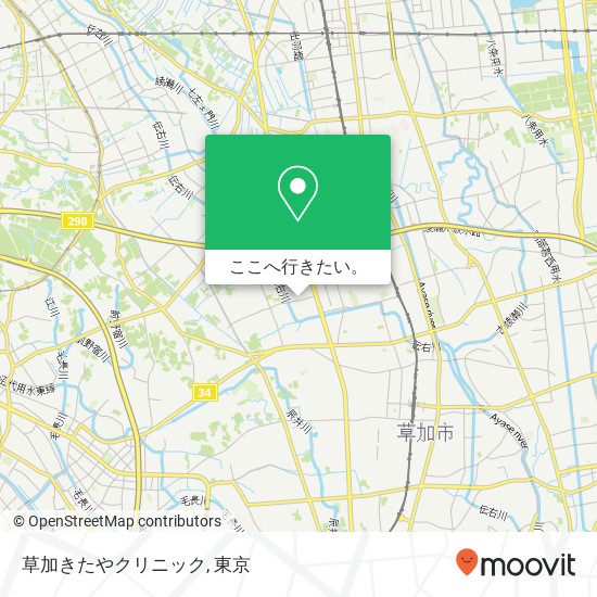 草加きたやクリニック地図