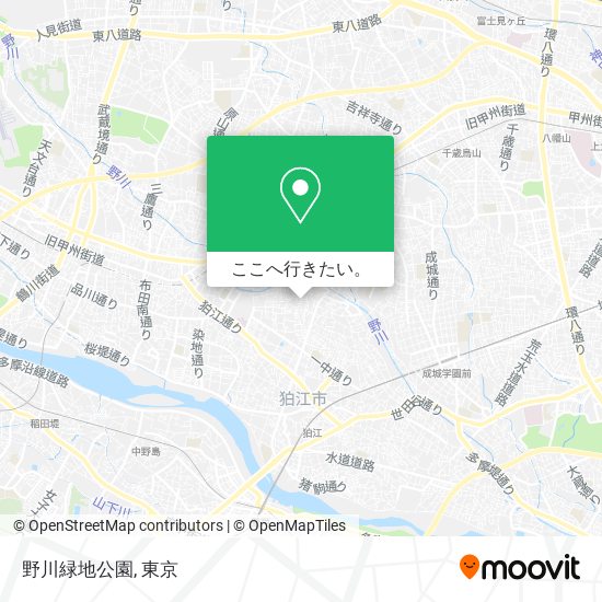 野川緑地公園地図