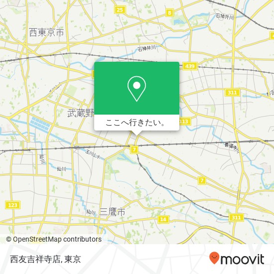 西友吉祥寺店地図