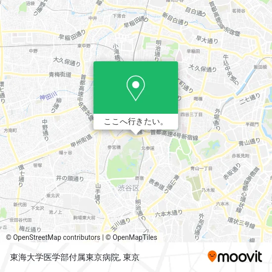 東海大学医学部付属東京病院地図