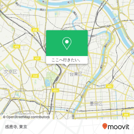 感應寺地図