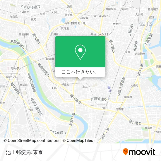 池上郵便局地図