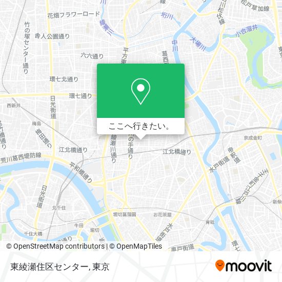 東綾瀬住区センター地図