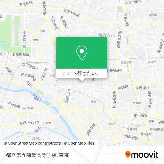 都立第五商業高等学校地図