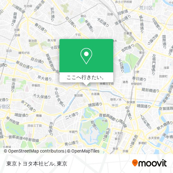 東京トヨタ本社ビル地図