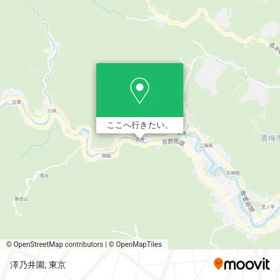 澤乃井園地図