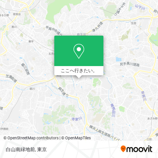 白山南緑地前地図