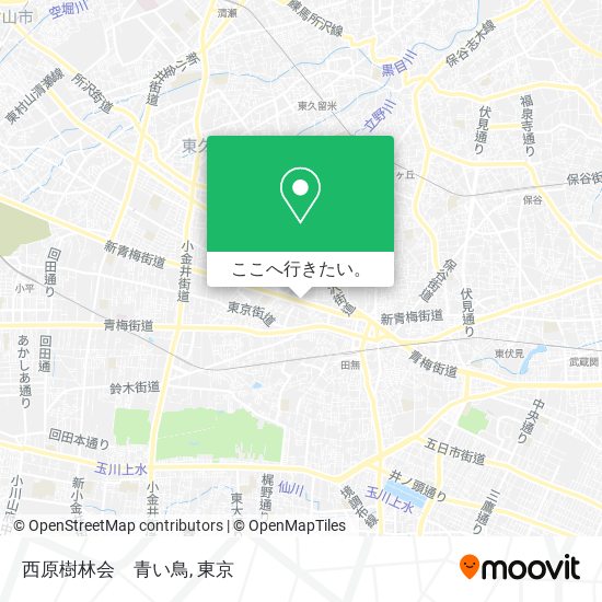 西原樹林会　青い鳥地図