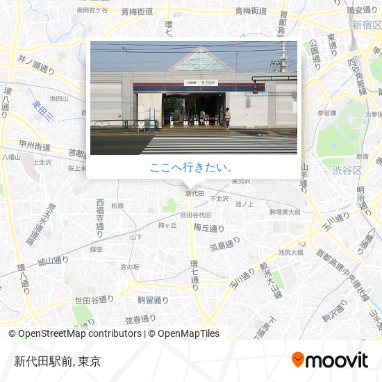 新代田駅前地図
