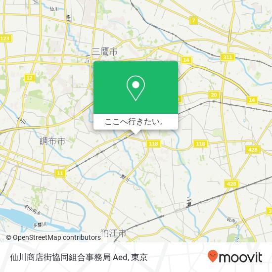 仙川商店街協同組合事務局 Aed地図