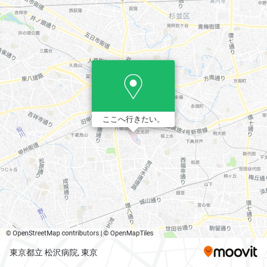 東京都立 松沢病院地図