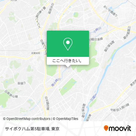 サイボクハム第5駐車場地図