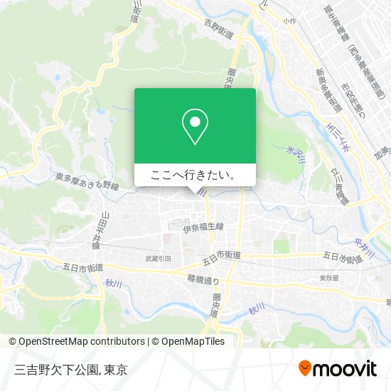 三吉野欠下公園地図