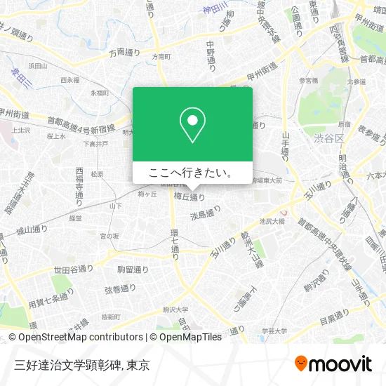 三好達治文学顕彰碑地図