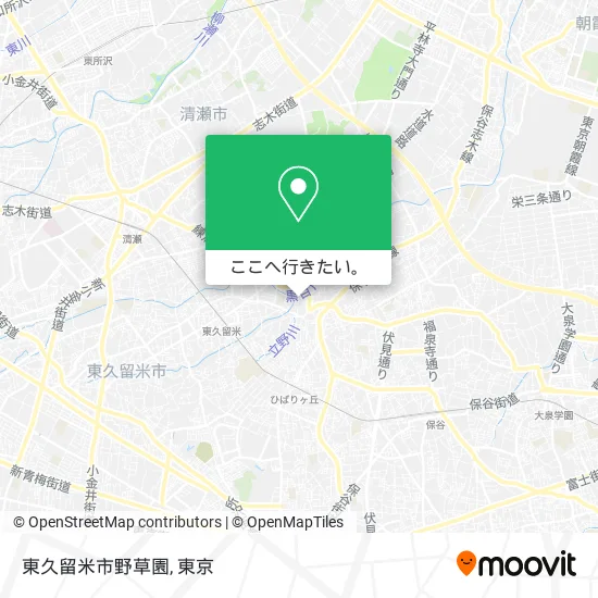 東久留米市野草園地図