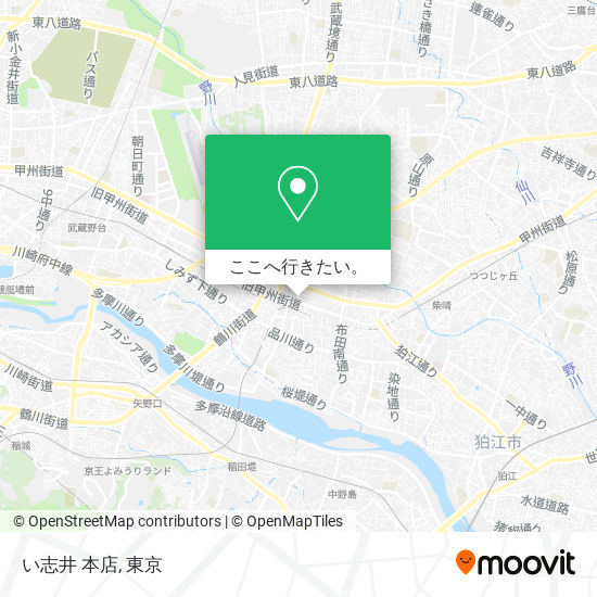 い志井 本店地図
