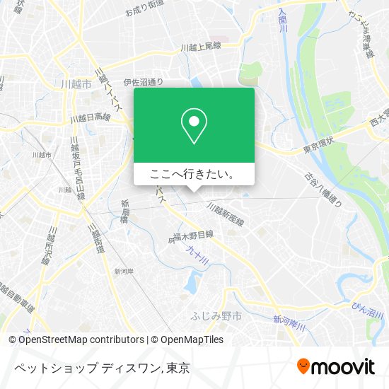 ペットショップ ディスワン地図