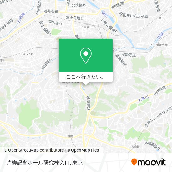 片柳記念ホール研究棟入口地図