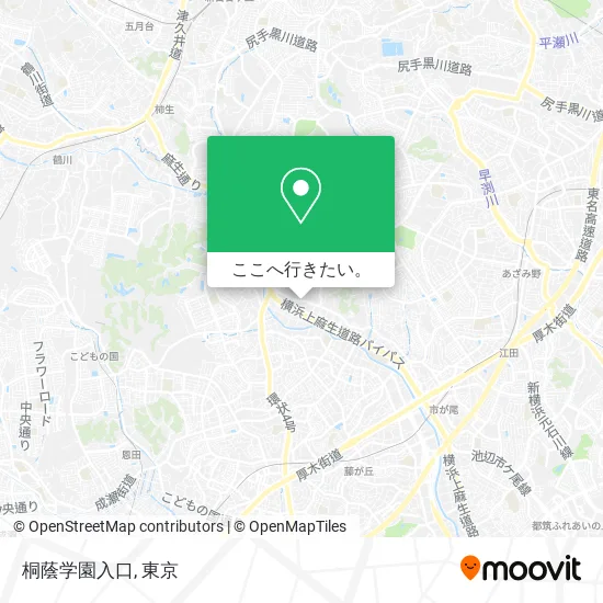 桐蔭学園入口地図
