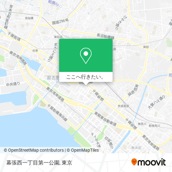 幕張西一丁目第一公園地図