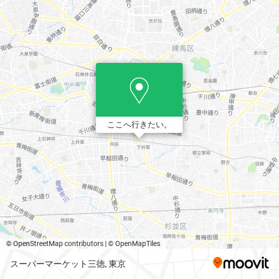 スーパーマーケット三徳地図