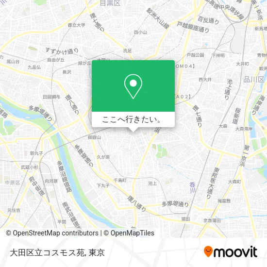 大田区立コスモス苑地図