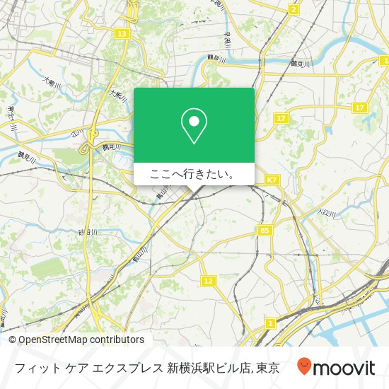 フィット ケア エクスプレス 新横浜駅ビル店地図