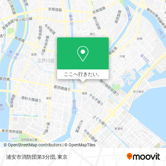 浦安市消防団第3分団地図