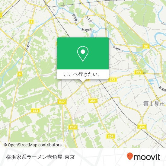 横浜家系ラーメン壱角屋地図