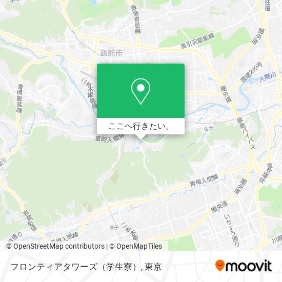 フロンティアタワーズ（学生寮）地図