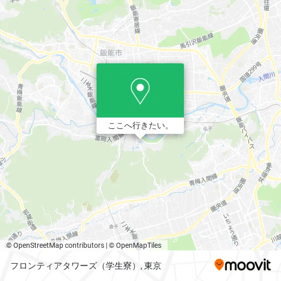 フロンティアタワーズ（学生寮）地図