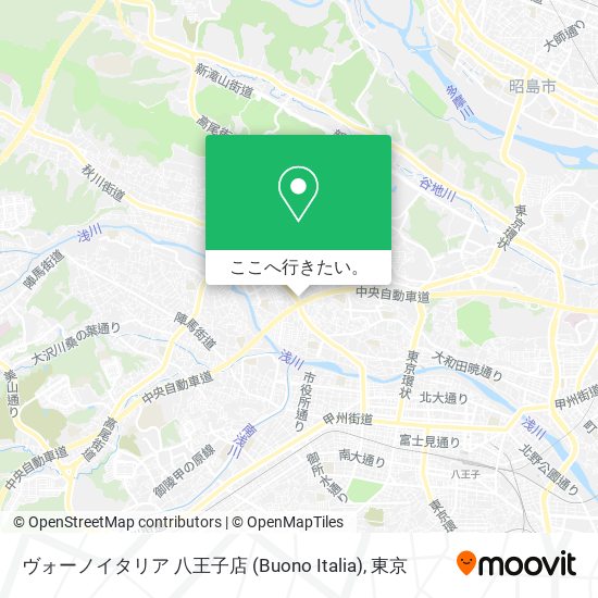 ヴォーノイタリア 八王子店 (Buono Italia)地図