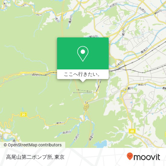 高尾山第二ポンプ所地図