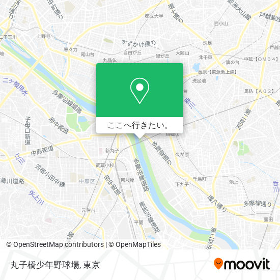 丸子橋少年野球場地図